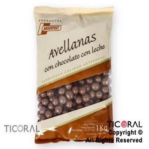 AVELLANAS CON CHOCOLATE LECHE X 1 KG ARGENFRUT